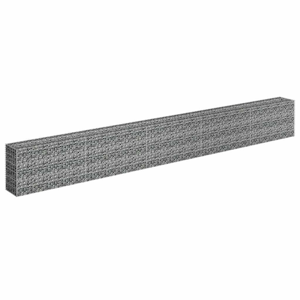 Gabion Raised Bed Galvanised Steel 450x30x60 cm