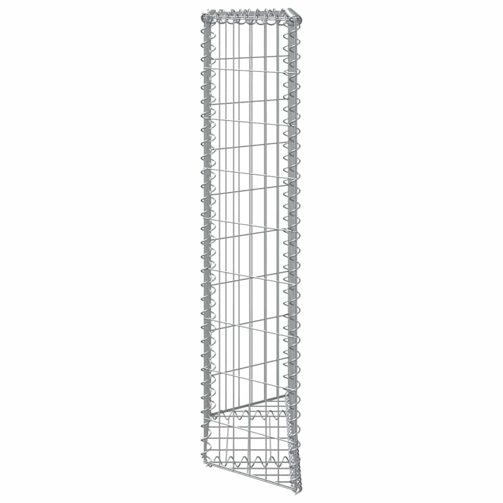 Trapezium Gabion Raised Bed Galvanised Steel 100x20x100 cm