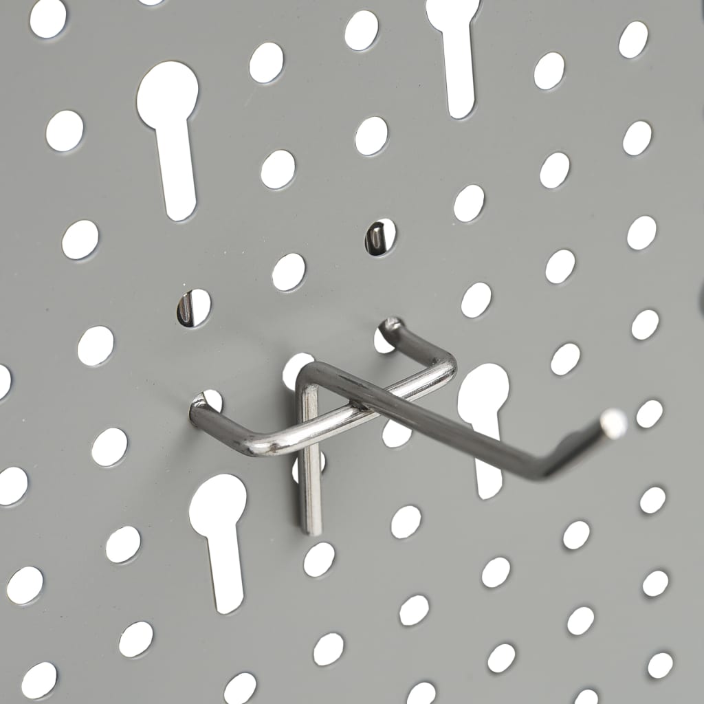 Wall-mounted Peg Boards 4 pcs 40x58 cm Steel