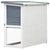 Outdoor Rabbit Hutch 1 Door Grey Wood