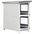 Outdoor Rabbit Hutch 4 Doors Grey Wood