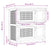 Outdoor Rabbit Hutch 4 Doors Grey Wood