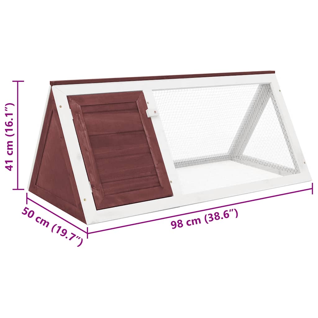 Animal Rabbit Cage Brown Wood