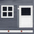 Chicken Coop with Nest Box Grey and White Solid Fir Wood