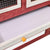 Rabbit Hutch Red and White 140x63x120 cm Solid Firwood