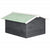 Robotic Lawn Mower Garage 72x87x50 cm Grey and White Firwood