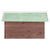 Robotic Lawn Mower Garage 72x87x50 cm Mocca and White Firwood