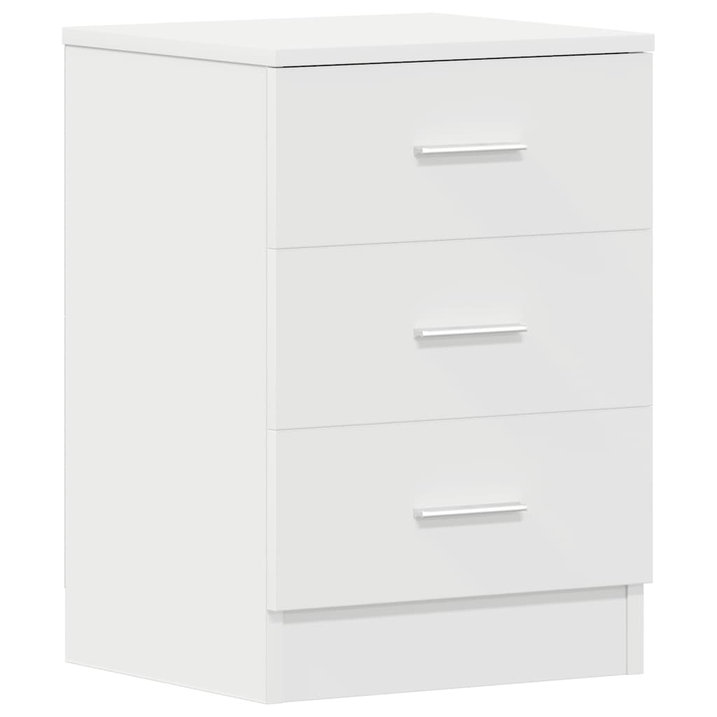 Bedside Cabinets 2 pcs White 38x35x56 cm Engineered Wood