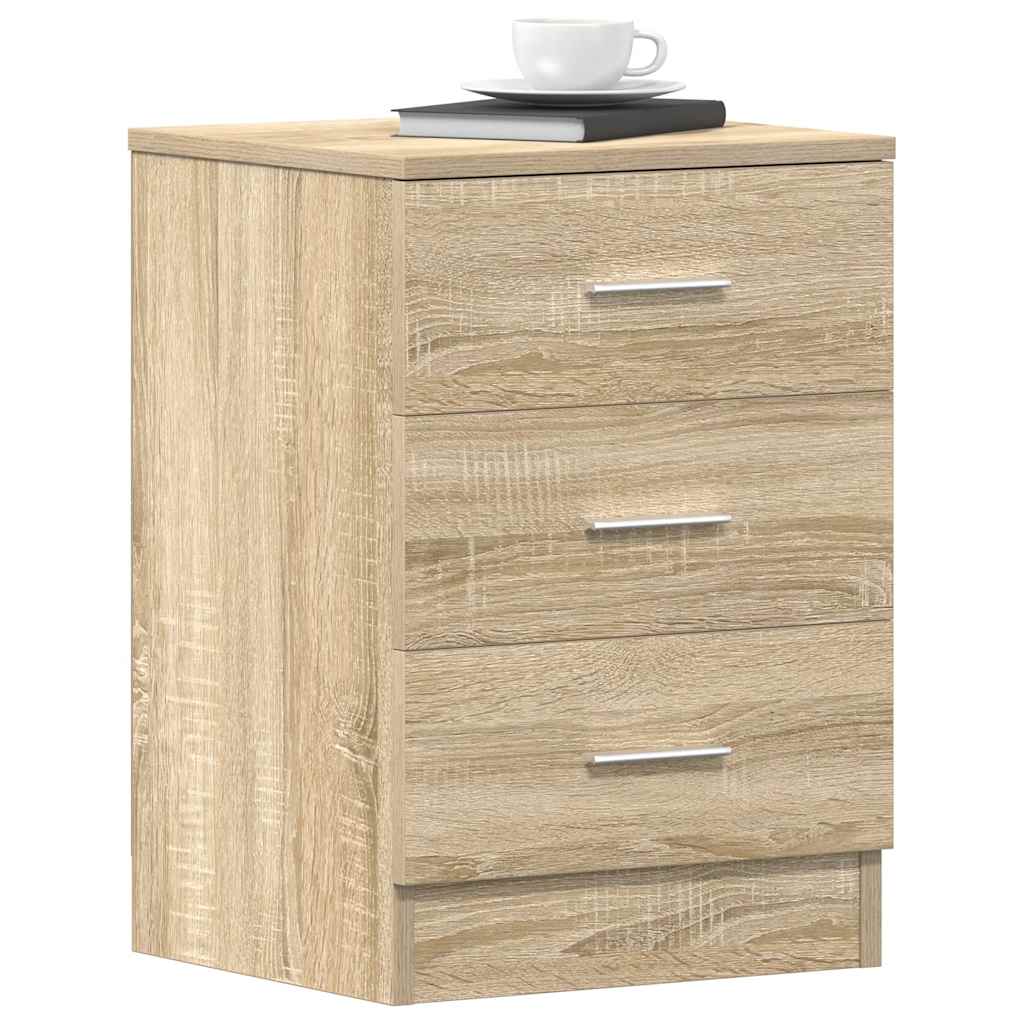 Bedside Cabinet Sonoma Oak 38x35x56 cm Engineered Wood