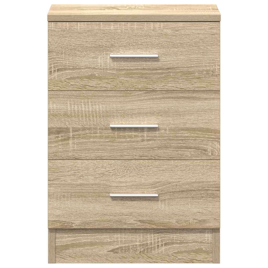 Bedside Cabinet Sonoma Oak 38x35x56 cm Engineered Wood