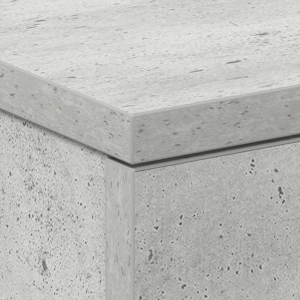 Bedside Cabinets 2 pcs Concrete Grey 38x35x56 cm Engineered Wood