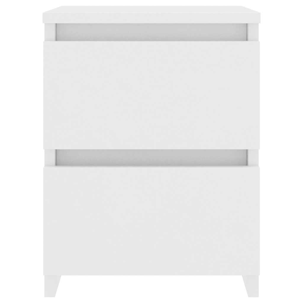 Bedside Cabinet White 30x30x40 cm Engineered Wood