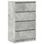 Sideboard Concrete Grey 60x35x98.5 cm Engineered Wood