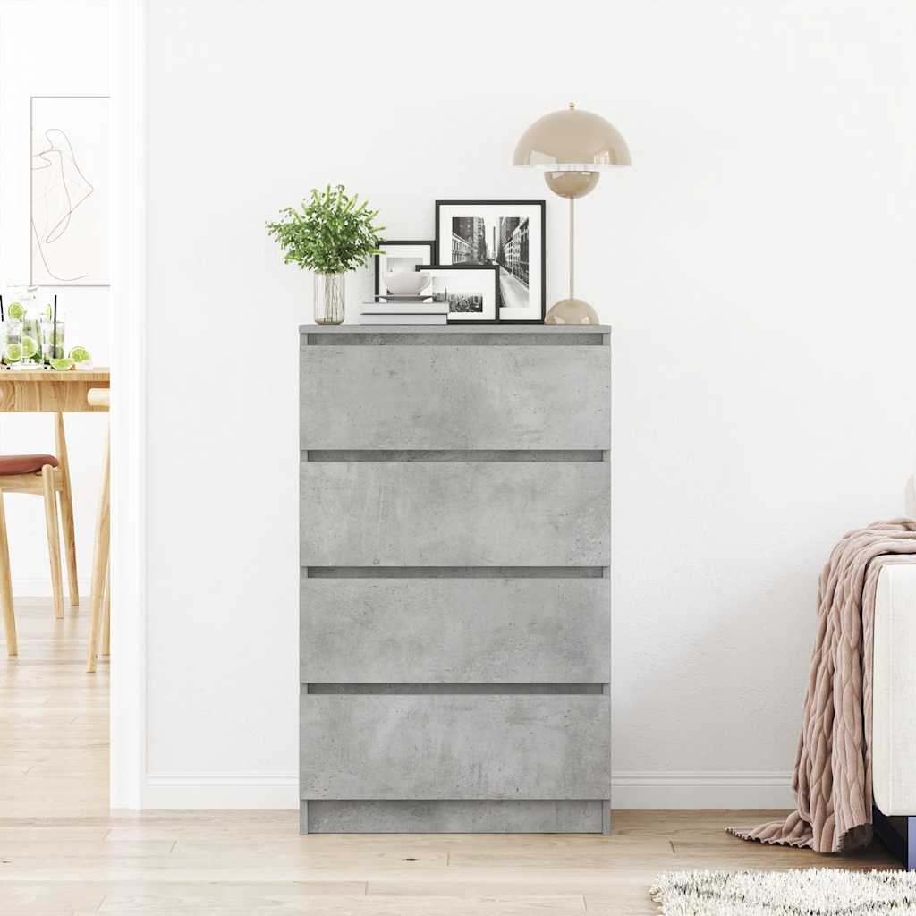 Sideboard Concrete Grey 60x35x98.5 cm Engineered Wood