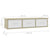 Wall-mounted Drawer Shelf White and Sonoma Oak 88x26x18.5 cm Engineered Wood