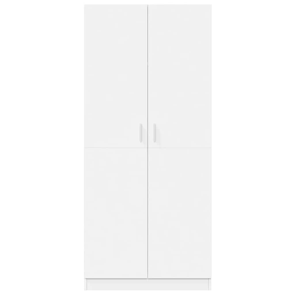 Wardrobe White 80x52x180 cm Engineered Wood