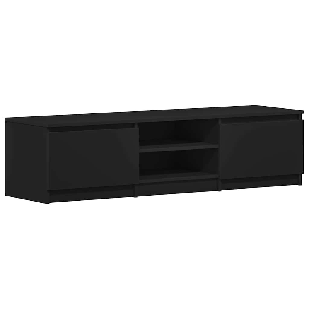 TV Cabinet Black 140x40x35.5 cm Engineered Wood