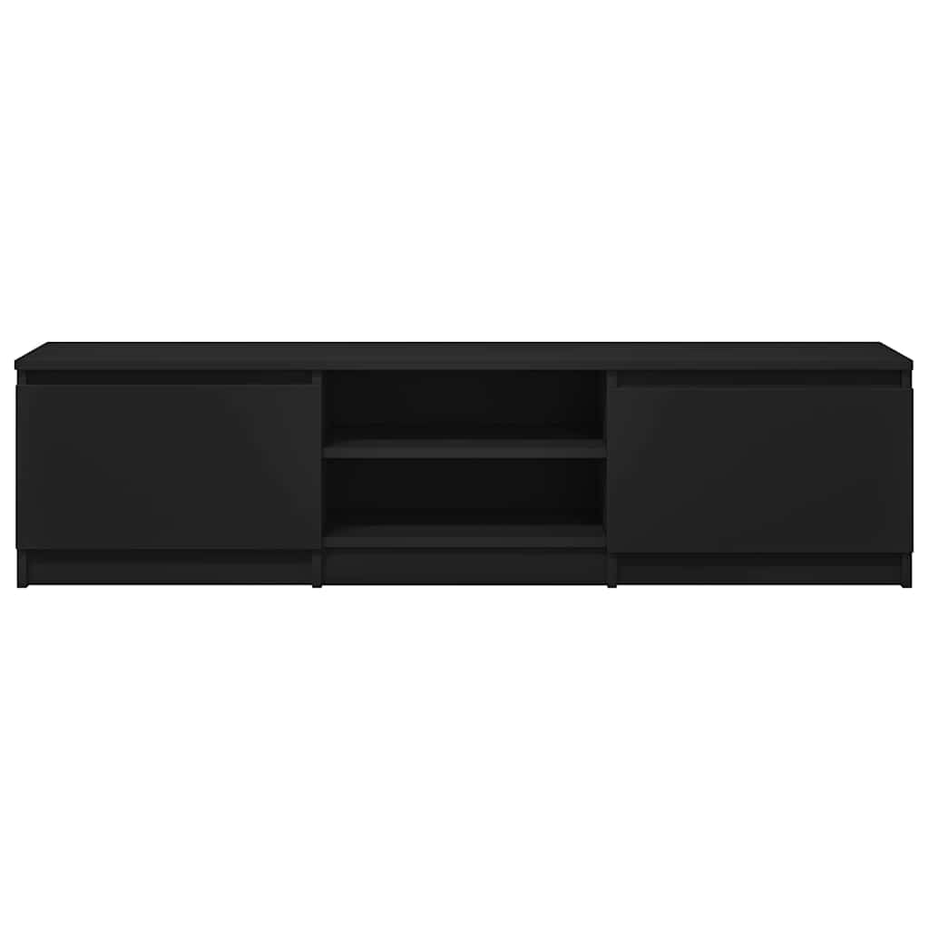 TV Cabinet Black 140x40x35.5 cm Engineered Wood