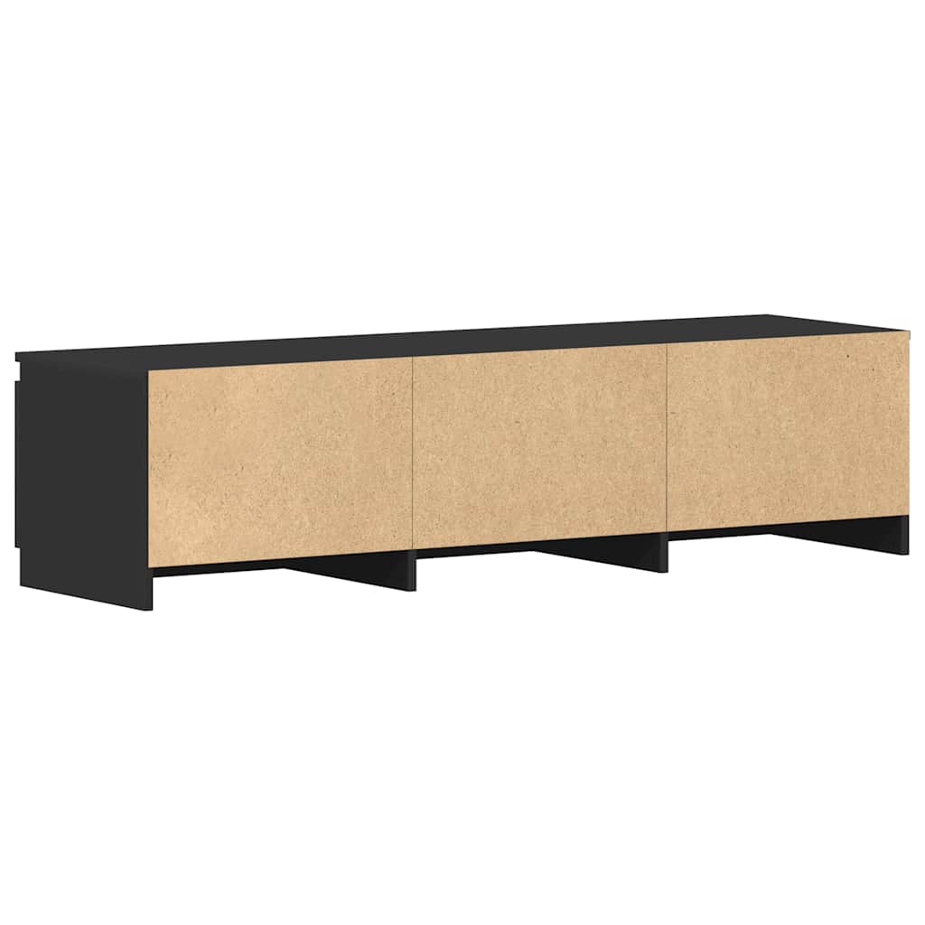 TV Cabinet Black 140x40x35.5 cm Engineered Wood