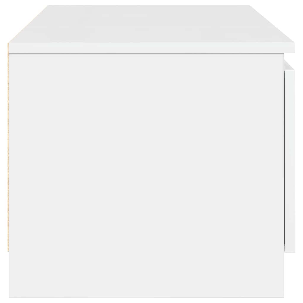 TV Cabinet High Gloss White 140x40x35.5 cm Engineered Wood