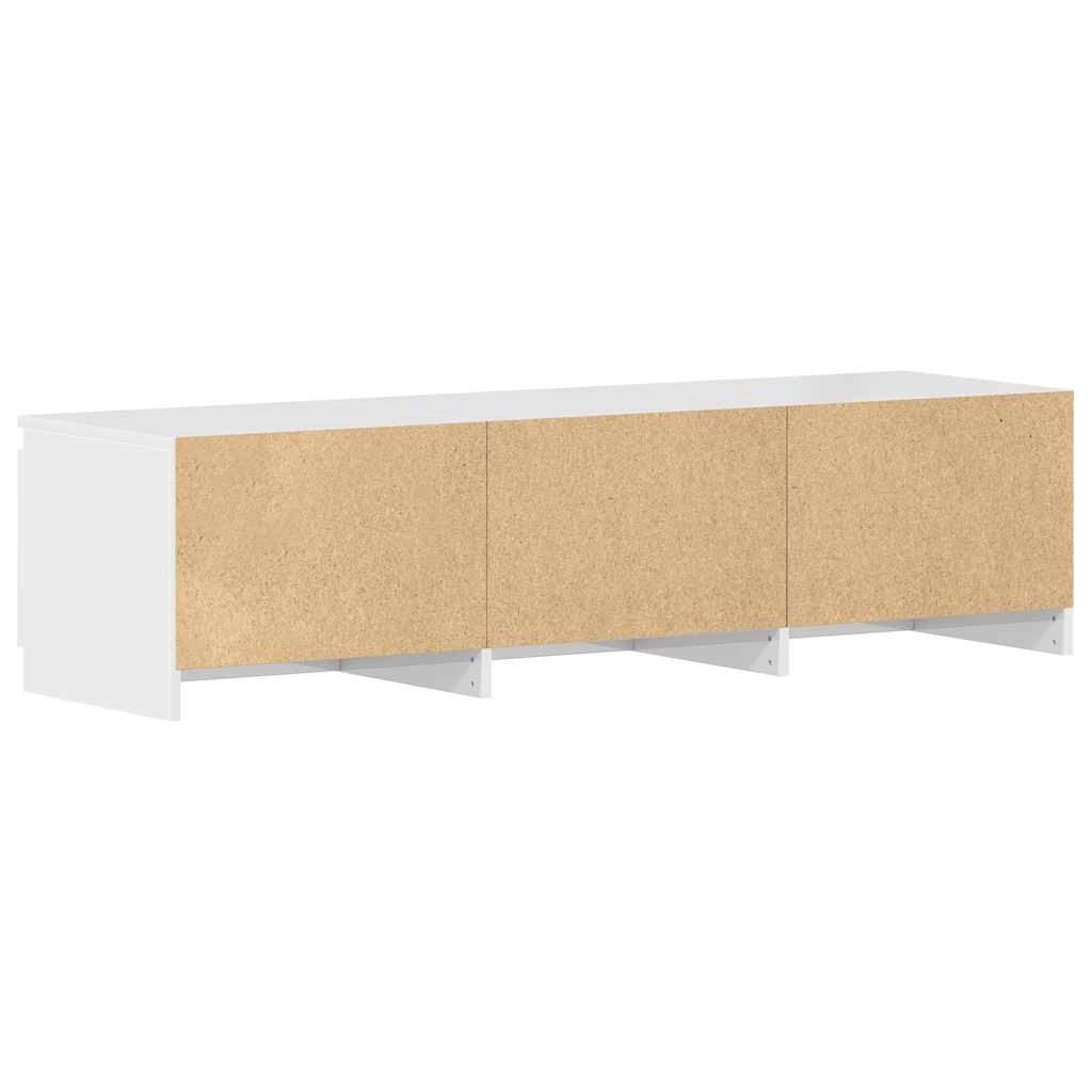 TV Cabinet High Gloss White 140x40x35.5 cm Engineered Wood