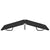 Folding Sun Lounger Black Steel