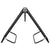 Folding Sun Lounger Black Steel