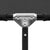 Folding Sun Lounger Black Steel