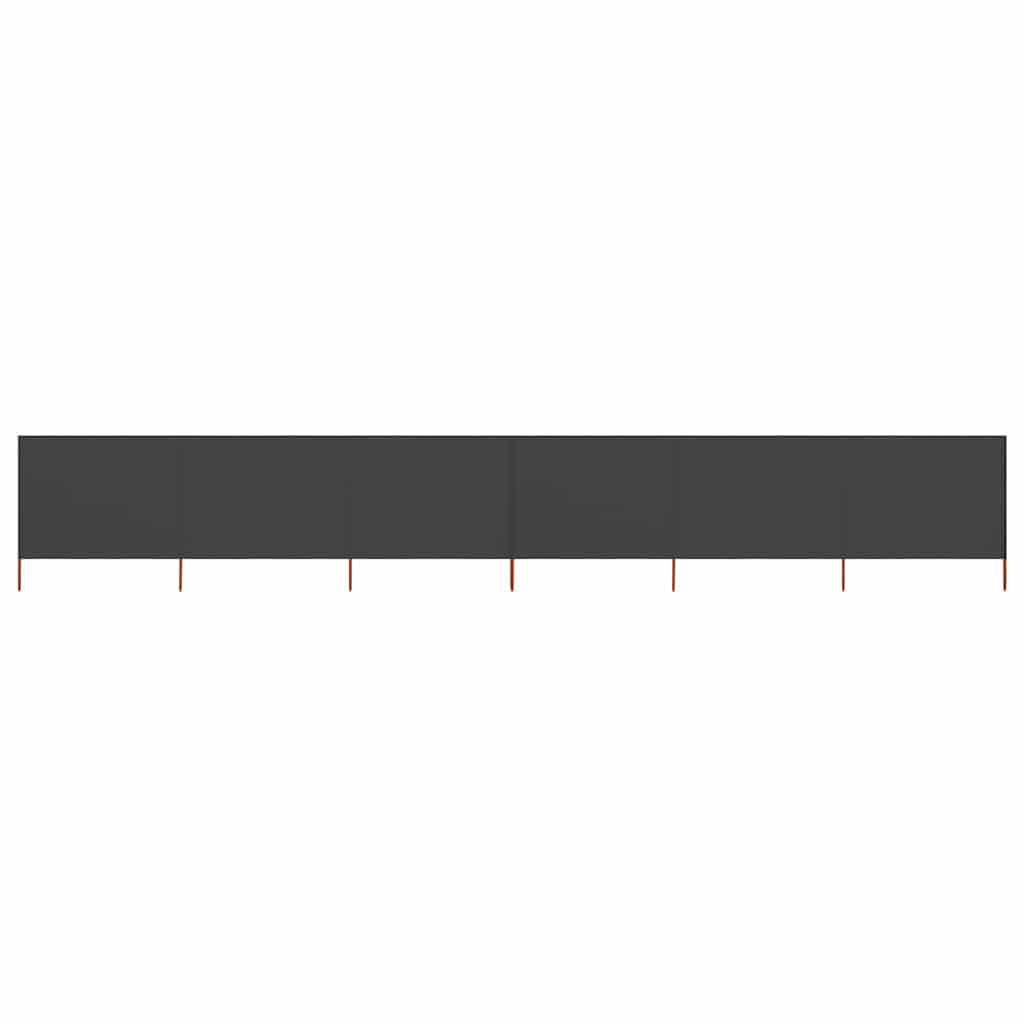 6-panel Wind Screen Fabric 800x120 cm Anthracite