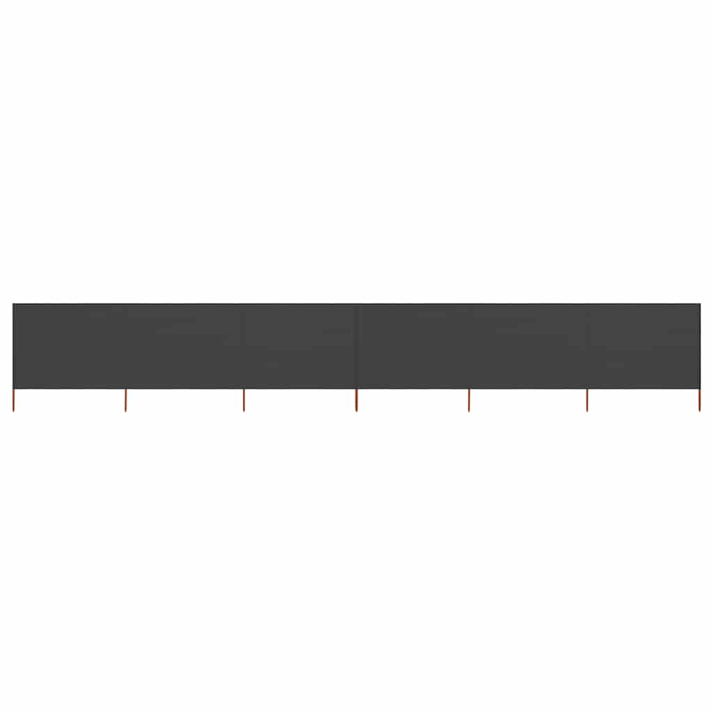 6-panel Wind Screen Fabric 800x160 cm Anthracite