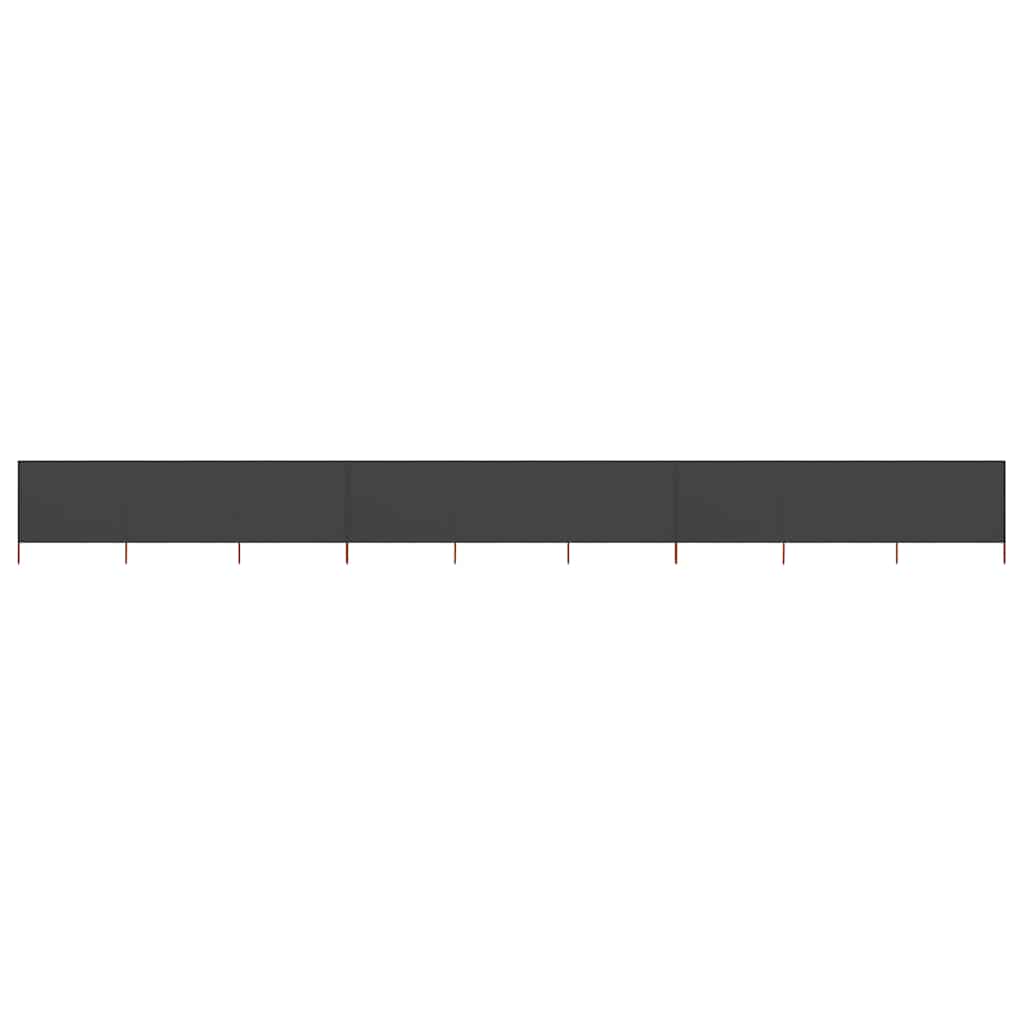 9-panel Wind Screen Fabric 1200x160 cm Anthracite
