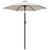 Garden Parasol Sand White 200x224 cm Aluminium