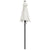 Garden Parasol Sand White 200x224 cm Aluminium