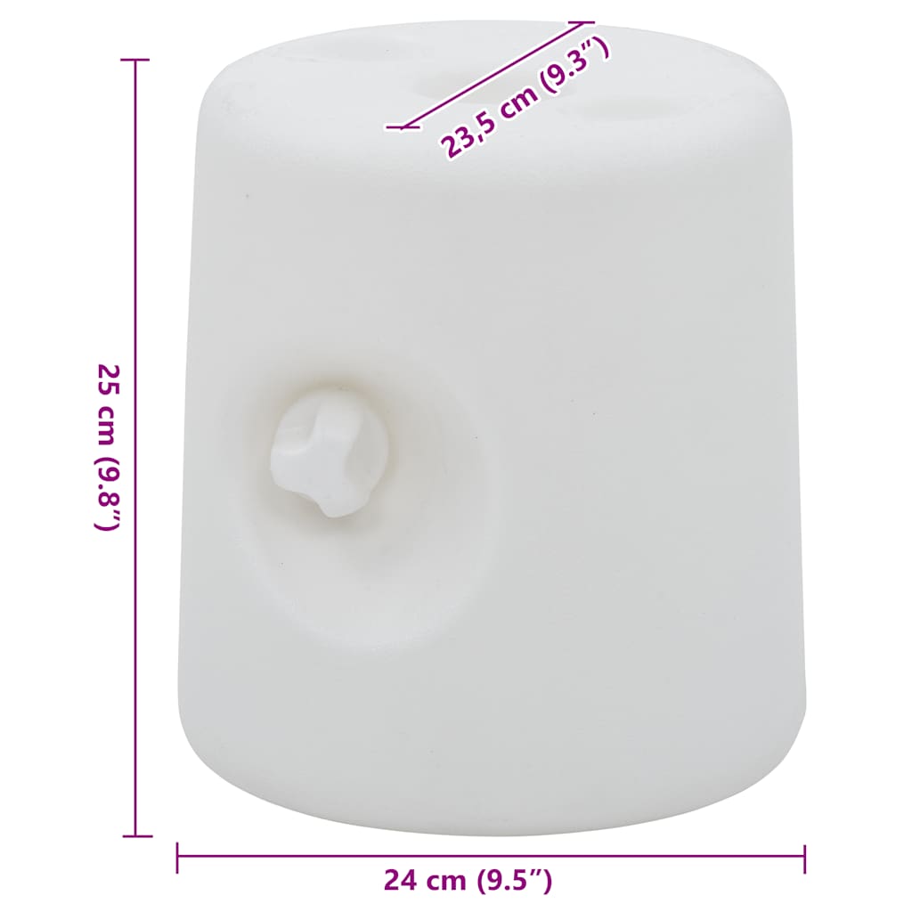 Gazebo Weights 4 pcs PE White