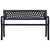 Garden Bench 125 cm Black Steel