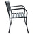 Garden Bench 125 cm Black Steel