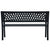 Garden Bench 125 cm Black Steel