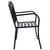 Garden Bench 125 cm Black Steel