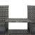 2-Seater Garden Sofa with Tea Table Poly Rattan Anthracite