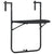 Hanging Balcony Table Black 60x64x83.5 cm Plastic Rattan Look