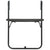 Hanging Balcony Table Brown 60x64x83.5 cm Plastic Rattan Look