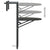 Hanging Balcony Table Brown 60x64x83.5 cm Plastic Rattan Look