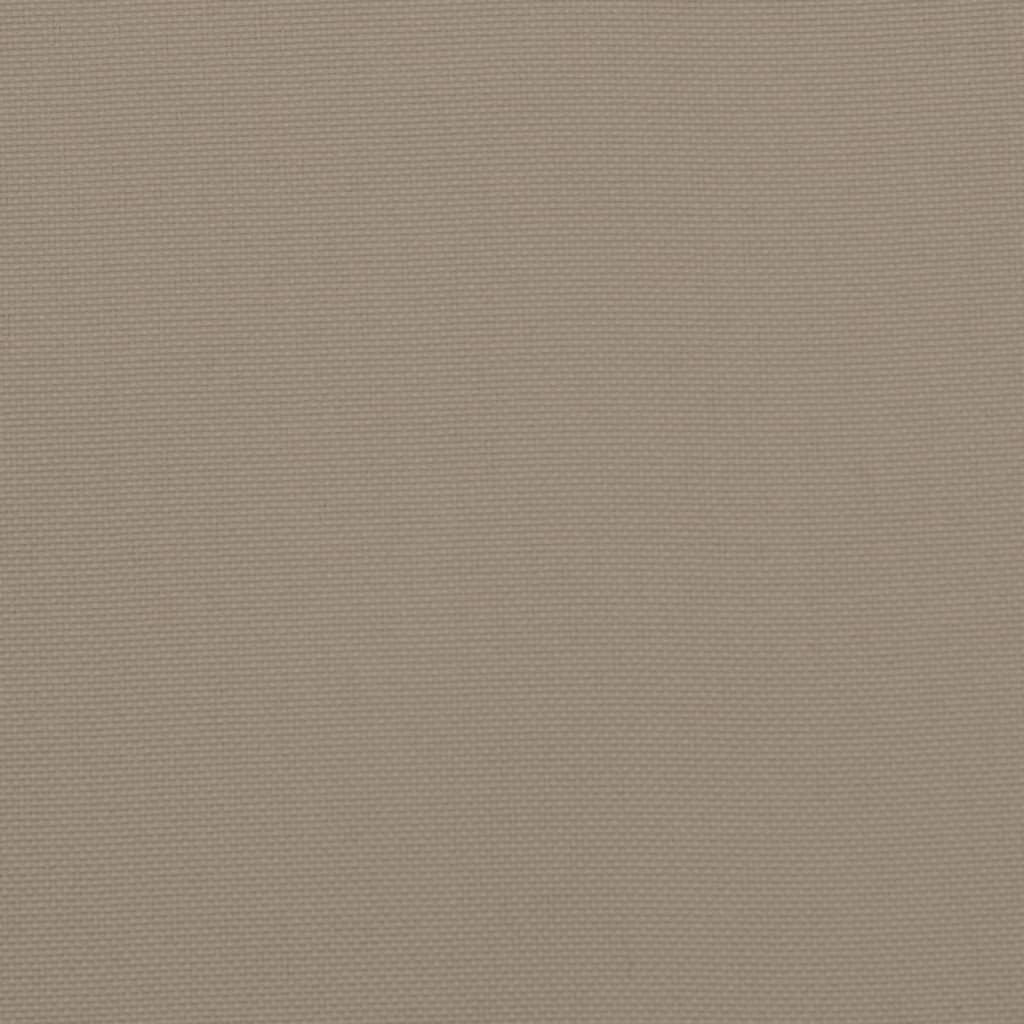 Garden Highback Chair Cushions 2 pcs Taupe 120x50x3 cm Fabric