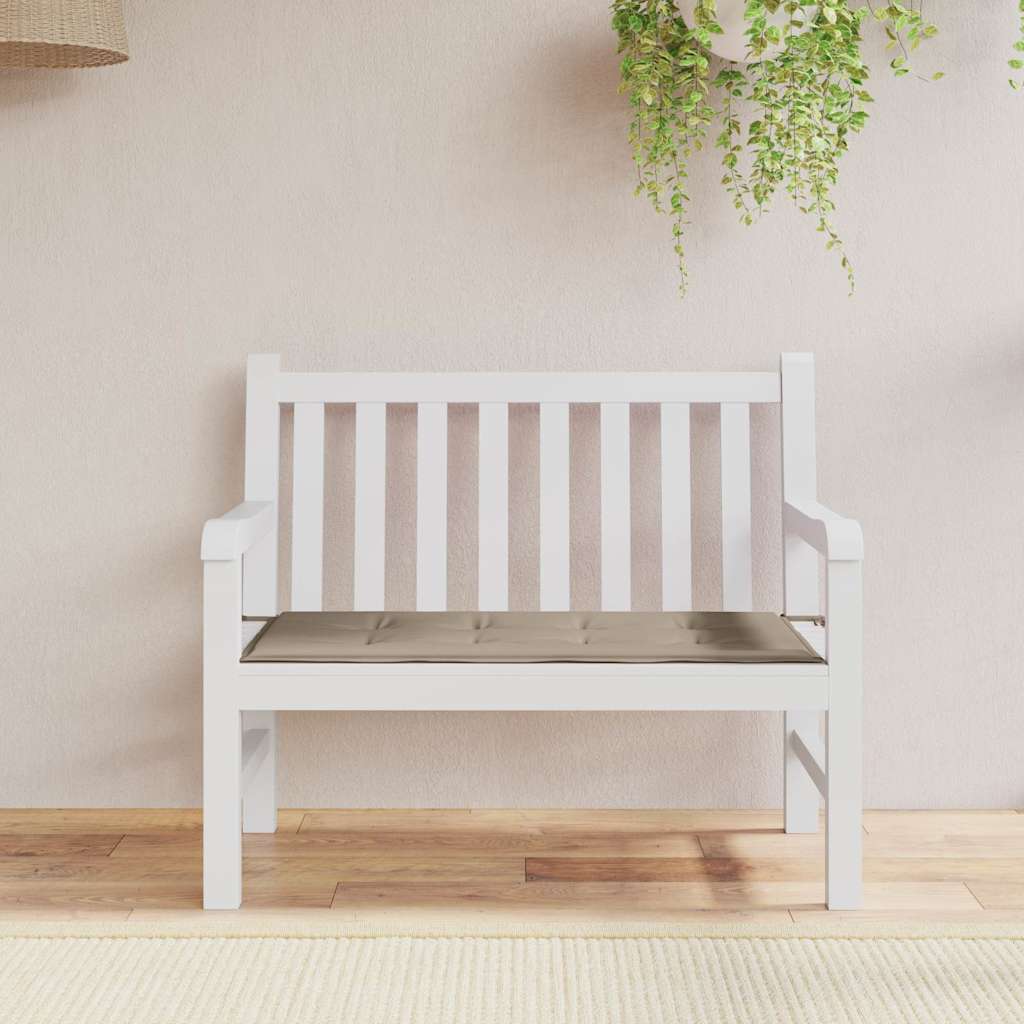 Garden Bench Cushion Taupe 120x50x4 cm Oxford Fabric