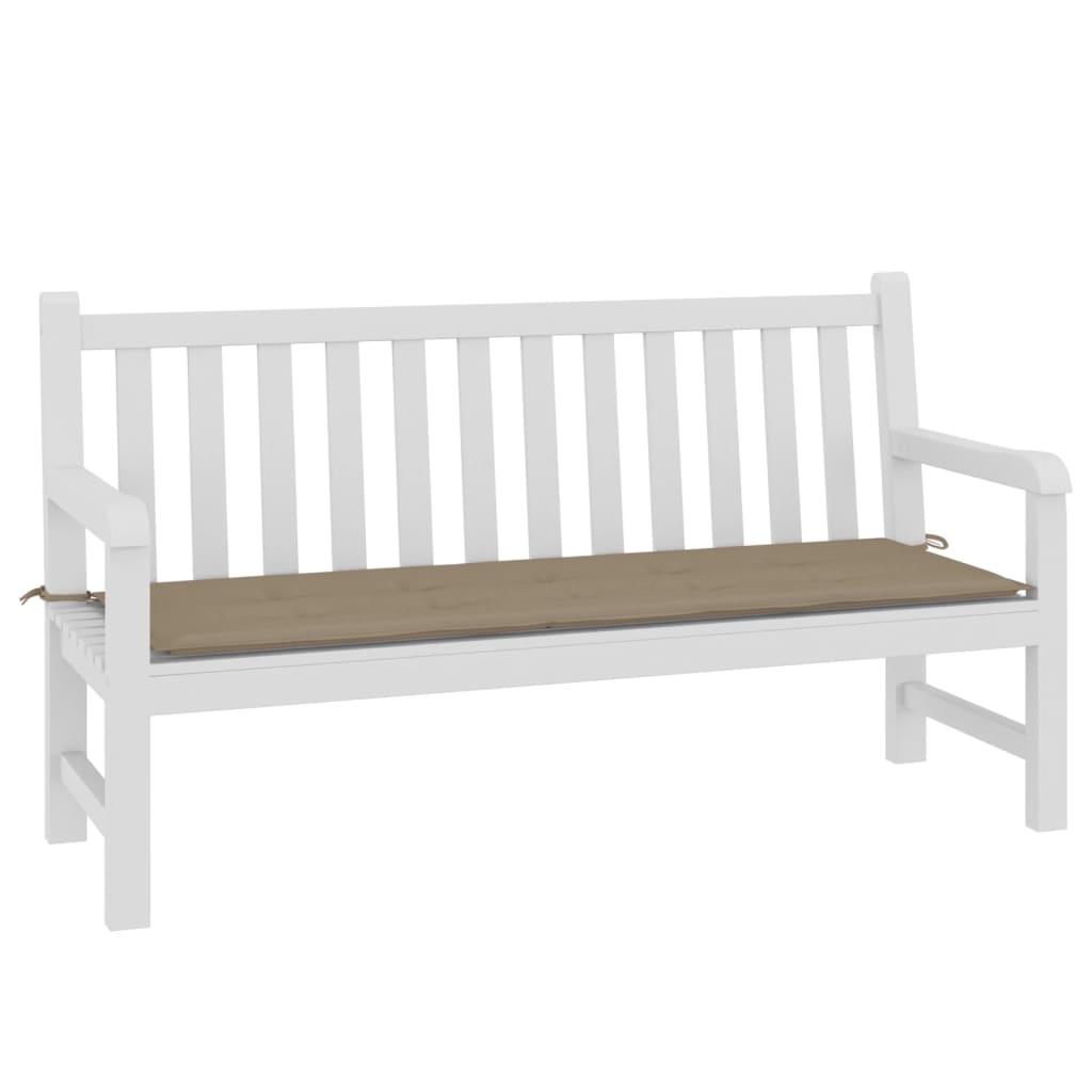 Garden Bench Cushion Taupe 150x50x3 cm Oxford Fabric