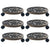 Plant Trolleys 6 pcs Bronze 30 cm Plastic
