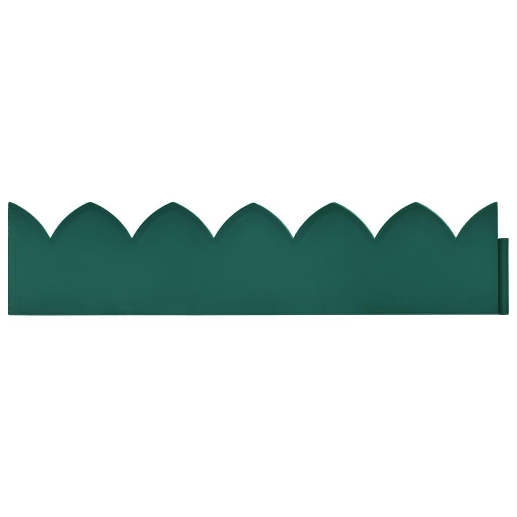 Lawn Edgings 10 pcs Green 65x15 cm PP