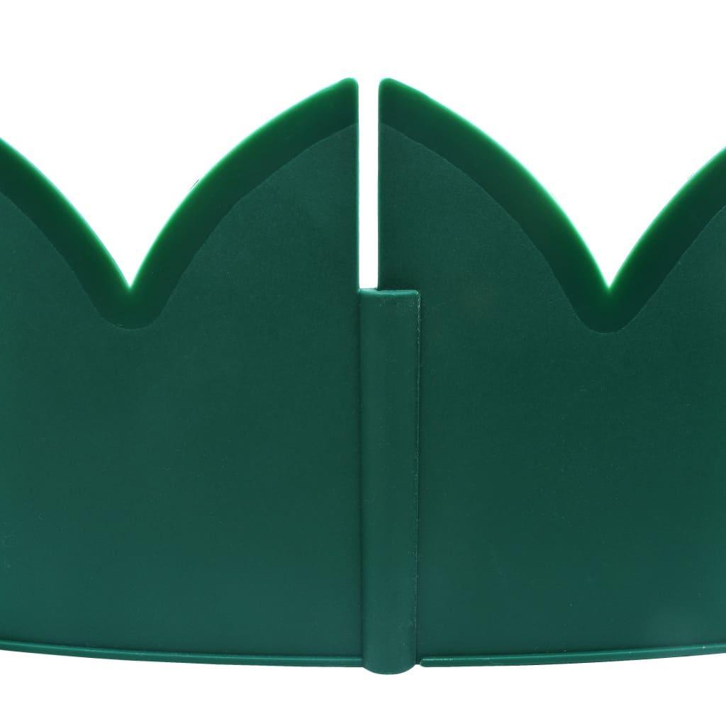 Lawn Edgings 10 pcs Green 65x15 cm PP