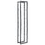 Firewood Rack Black 40x25x200 cm Steel