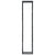 Firewood Rack Black 40x25x200 cm Steel